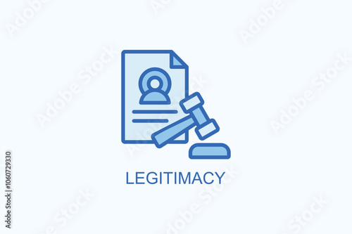 Legitimacy vector  or logo sign symbol illustration