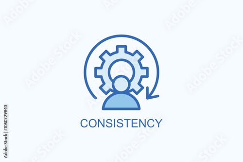 Consistency vector  or logo sign symbol illustration