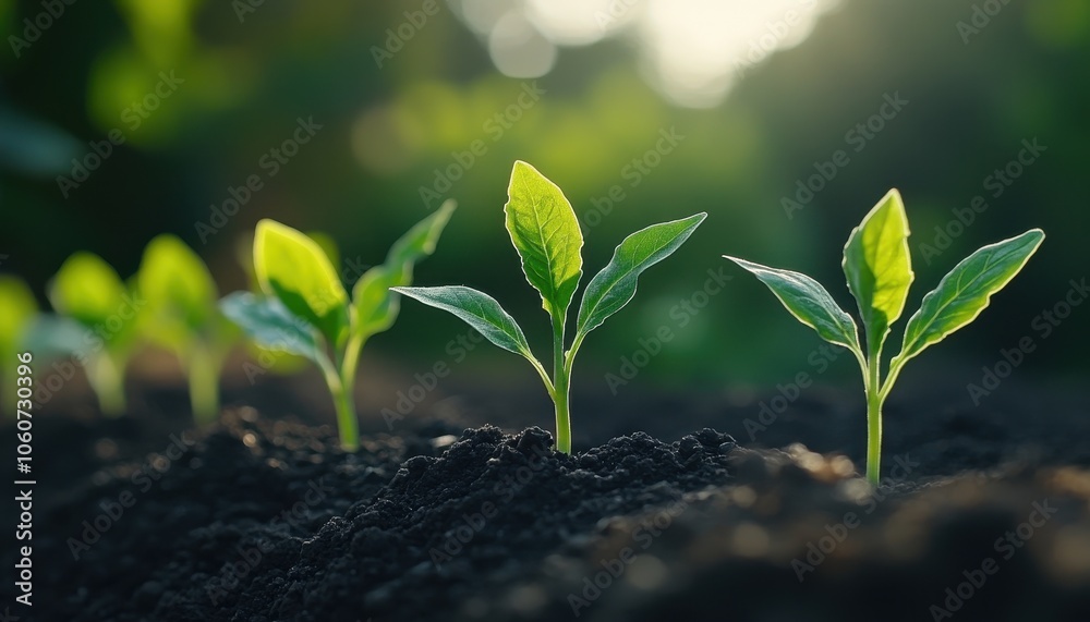 Naklejka premium Nurturing the seeds of success for personal finance and business growth