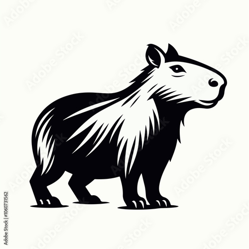 capybara logo illustration