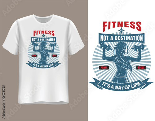 Fitness T-shirt design