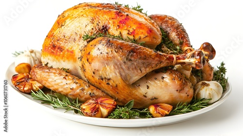 Roasted Turkey with Herbs and Garlic