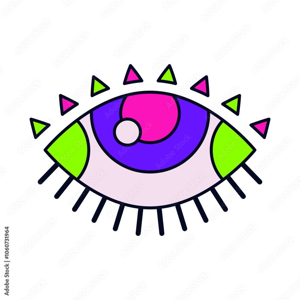 Obraz premium Psychedelic Eye Clipart