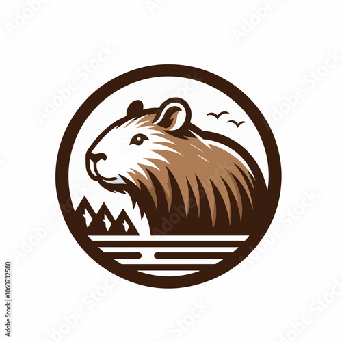 capybara logo illustration