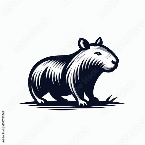 capybara logo illustration