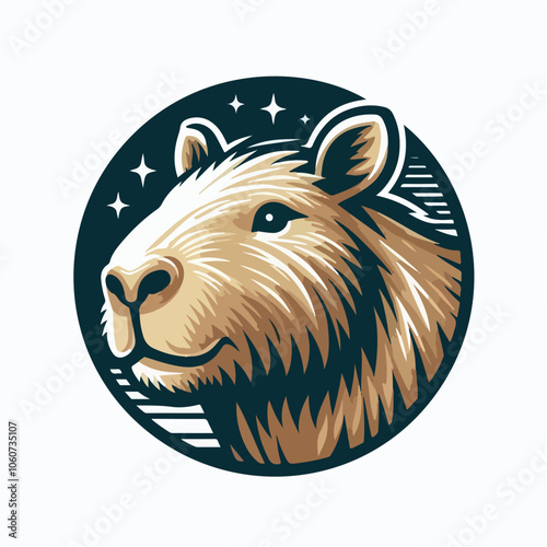 capybara logo illustration