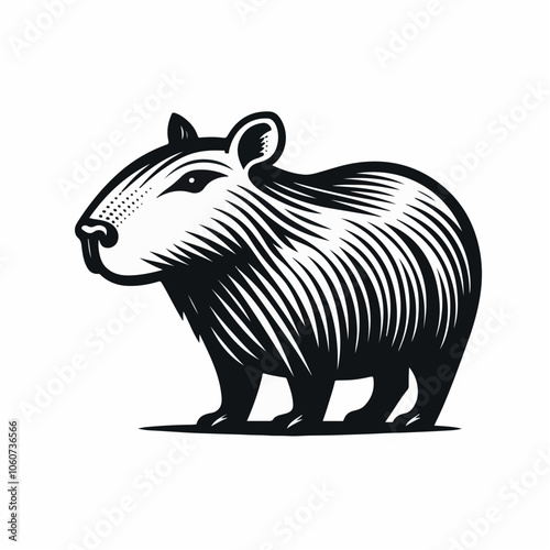 capybara logo illustration