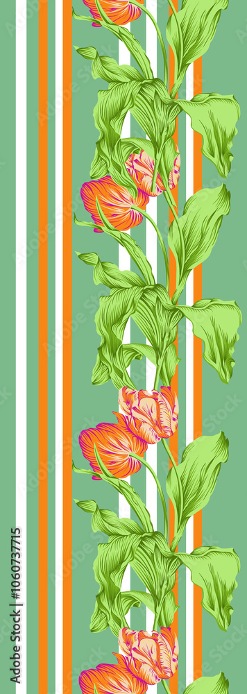 seamless beautiful wallpaper cards border design floral leaf vintage ornament Victorian geometric ethnic print paisley pattern