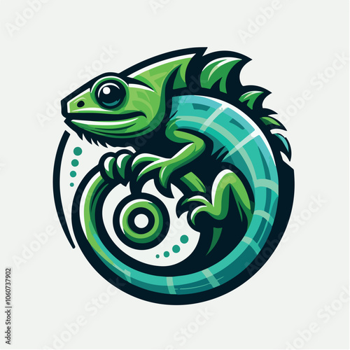 Chameleon logo illustration
