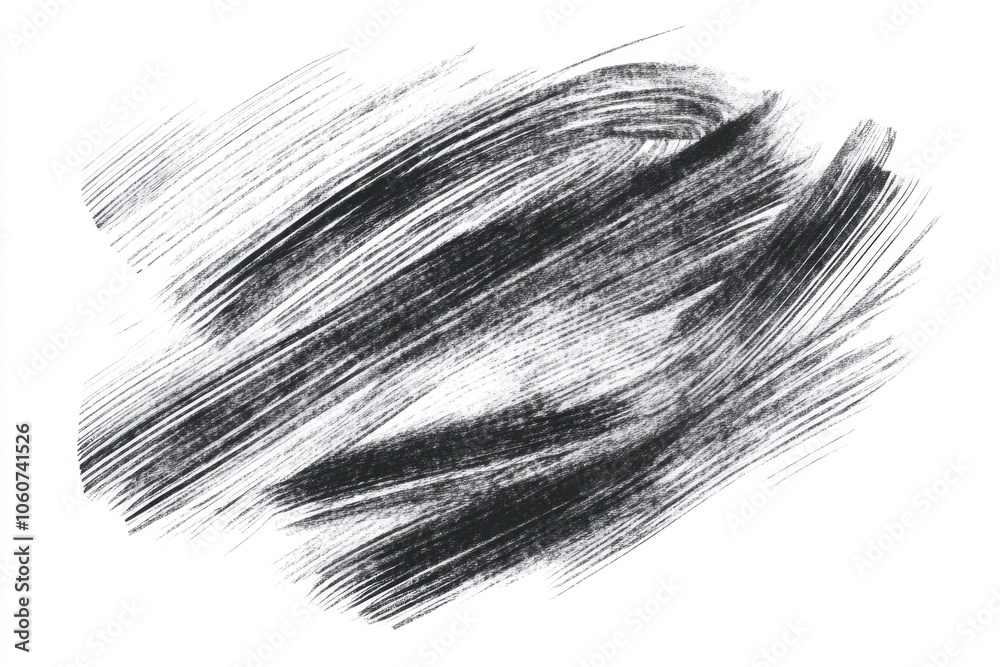 Obraz premium This abstract painting is created with loose, flowing brushstrokes that suggest movement and energy. The canvas is filled with dynamic lines that create a sense of depth and texture.
