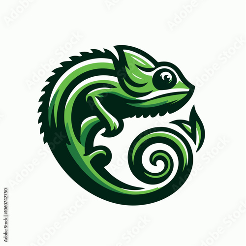 Chameleon logo illustration
