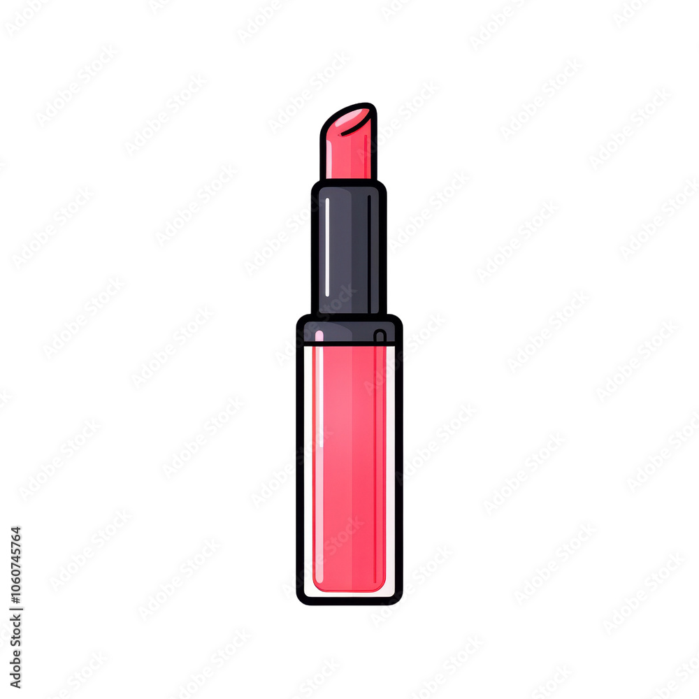 Vibrant Red Lipstick Illustration Vibrant Red Lipstick Illustration