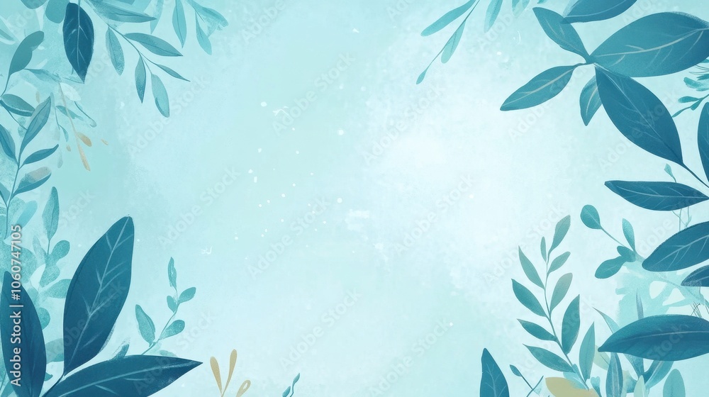 Serene Nature Backdrop with Lush Foliage Serene Nature Backdrop with Lush Foliage