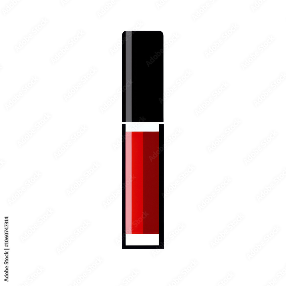 Vibrant Red Lipstick on Clean Background Vibrant Red Lipstick on Clean Background