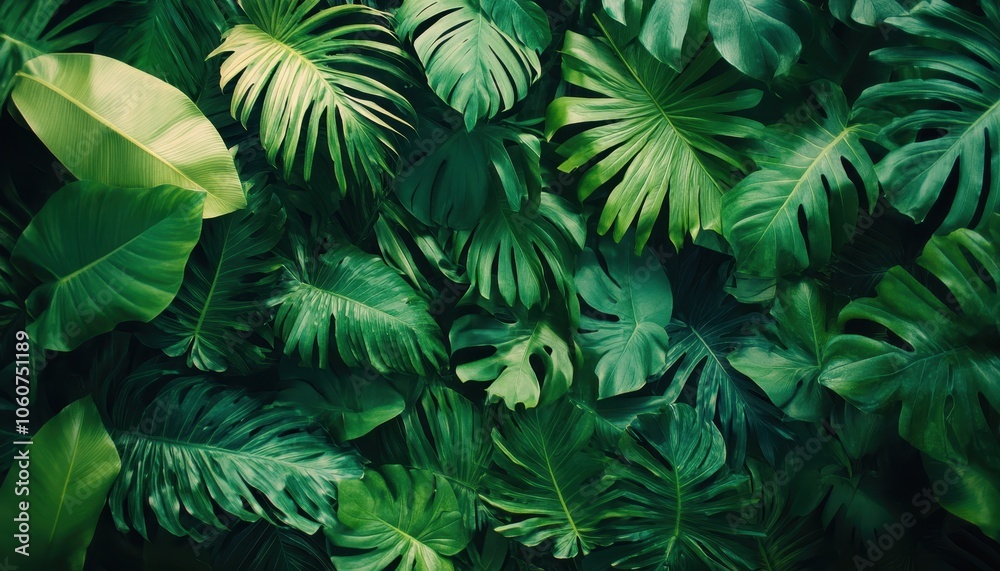 custom made wallpaper toronto digitalLush green tropical jungle foliage perfect for natural backgrounds in summer