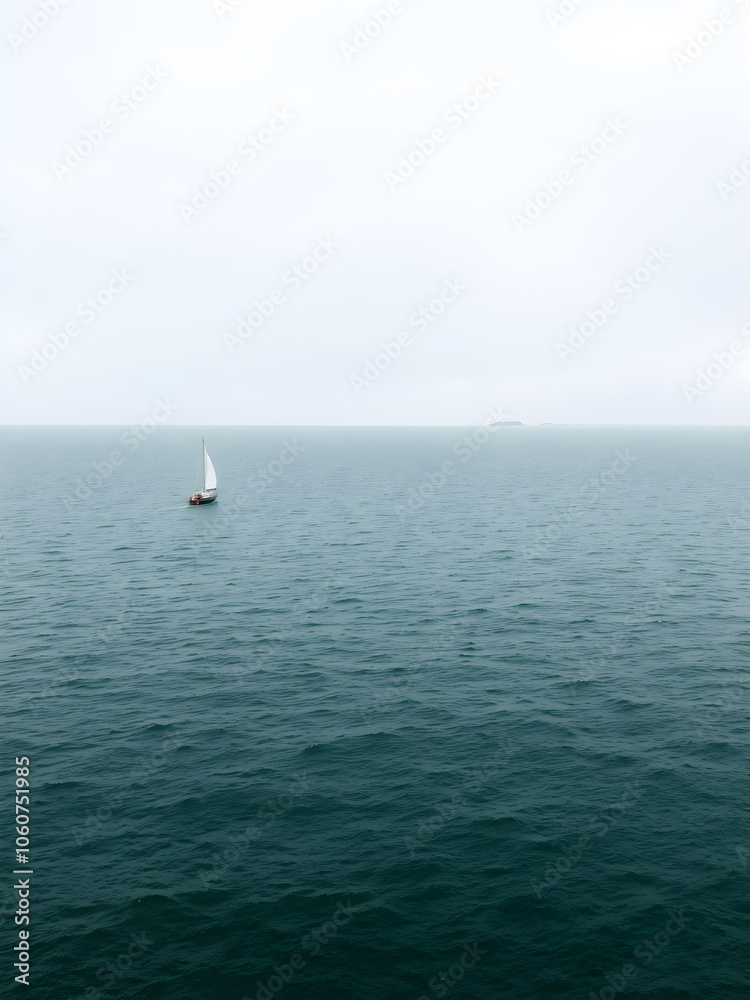Fototapeta premium sea, boat, ocean, water, sail, yacht, sailing, sky, sailboat, ship, summer, horizon, travel, lake, nature, blue, waves, beach, sport, wind, wave, cruise, landscape, seascape, calm