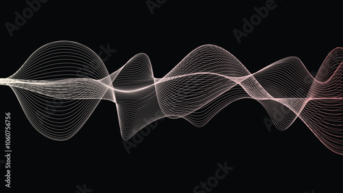 dynamic 3D rotating into a spiral wave Gradient from light pink to fuchsia pink.
