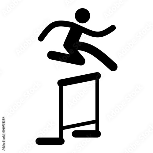 Hurdle race icon