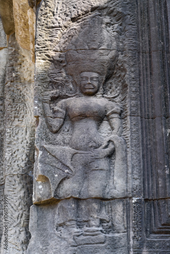 Apsara in Angkor Wat, Siem reap, Cambodia.