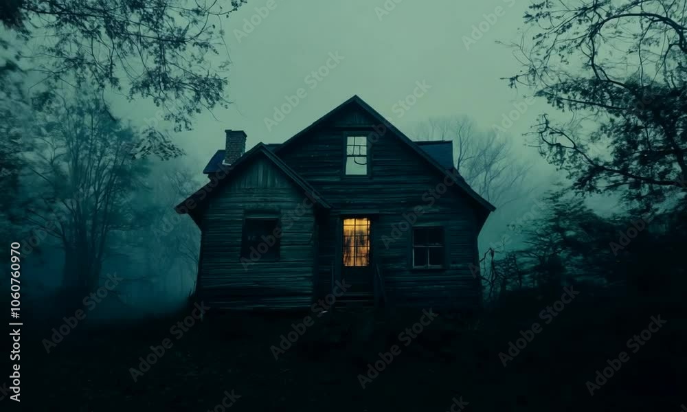 Mysterious Houses in a Dark Forest Mysterious Houses in a Dark Forest
