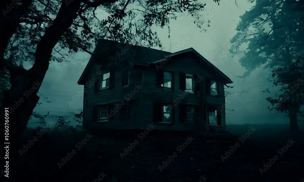 Mysterious Houses in a Dark Forest Mysterious Houses in a Dark Forest