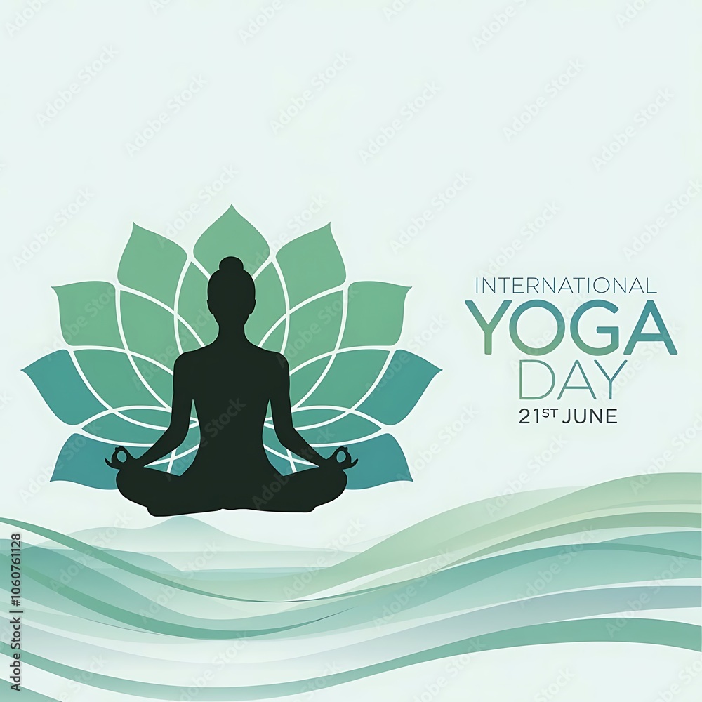 International yoga day banner illustration