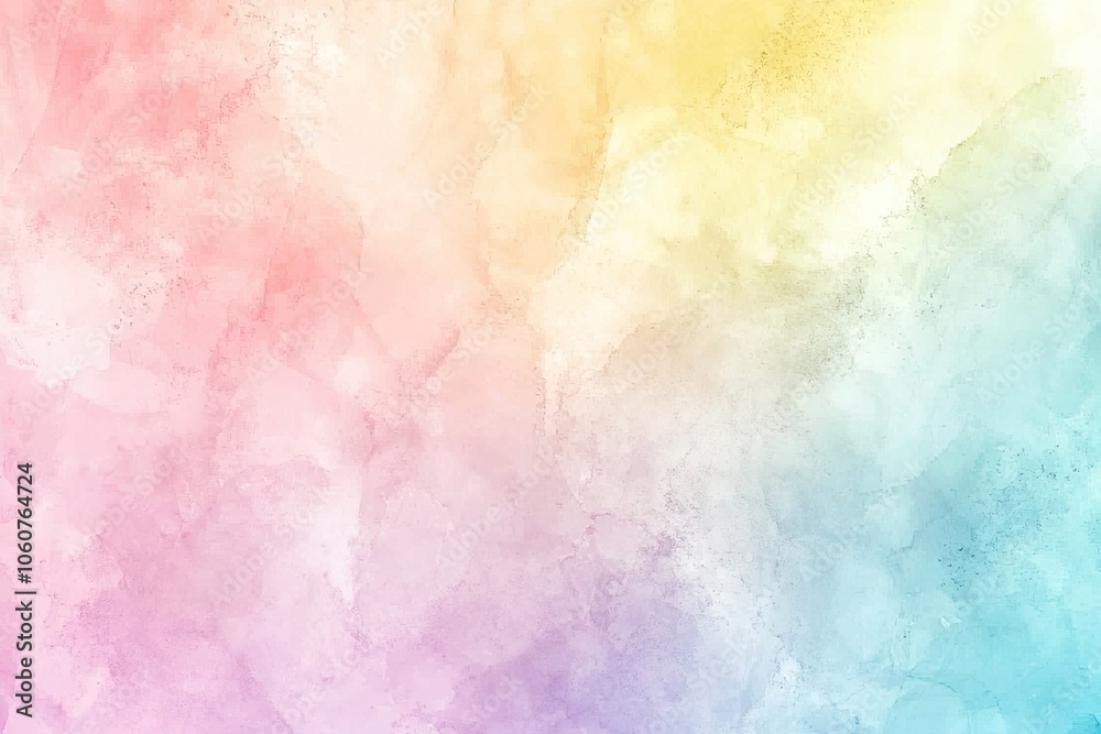 Obraz premium Colorful pastel watercolor background, ideal for design projects and creative use.