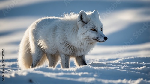 Arctic Fox in Snowy Landscape #1060765750