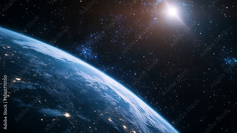 Obraz premium planet and galaxy