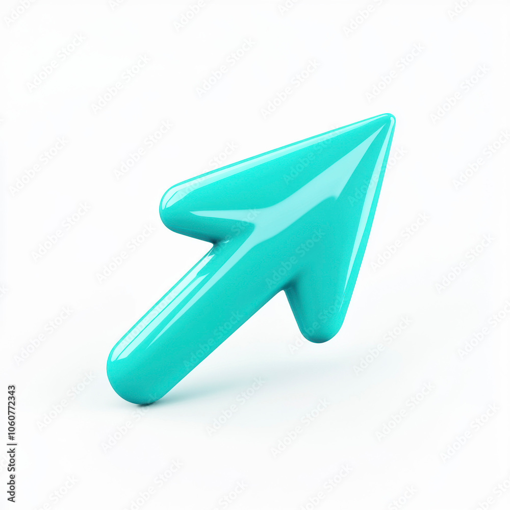 Arrow sign on white background Arrow sign on white background