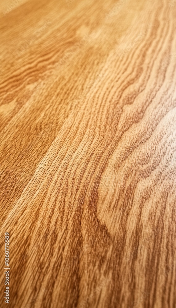 Close-up of a smooth, light brown wood grain surface. Close-up of a smooth, light brown wood grain surface.