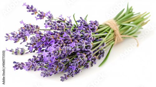 A bunch of lavender, arranged to capture its soothing essence.