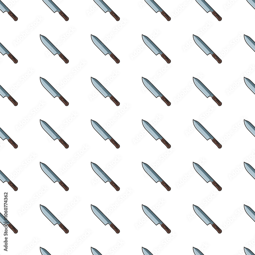 vector knife seamless pattern background, repeated pattern design
