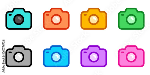 Editable vector photo digital camera icon. Part of a big icon set family. Perfect for web and app interfaces, presentations, infographics, etc