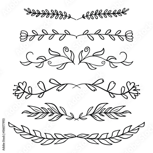 Leafy Ornamental Dividers Set