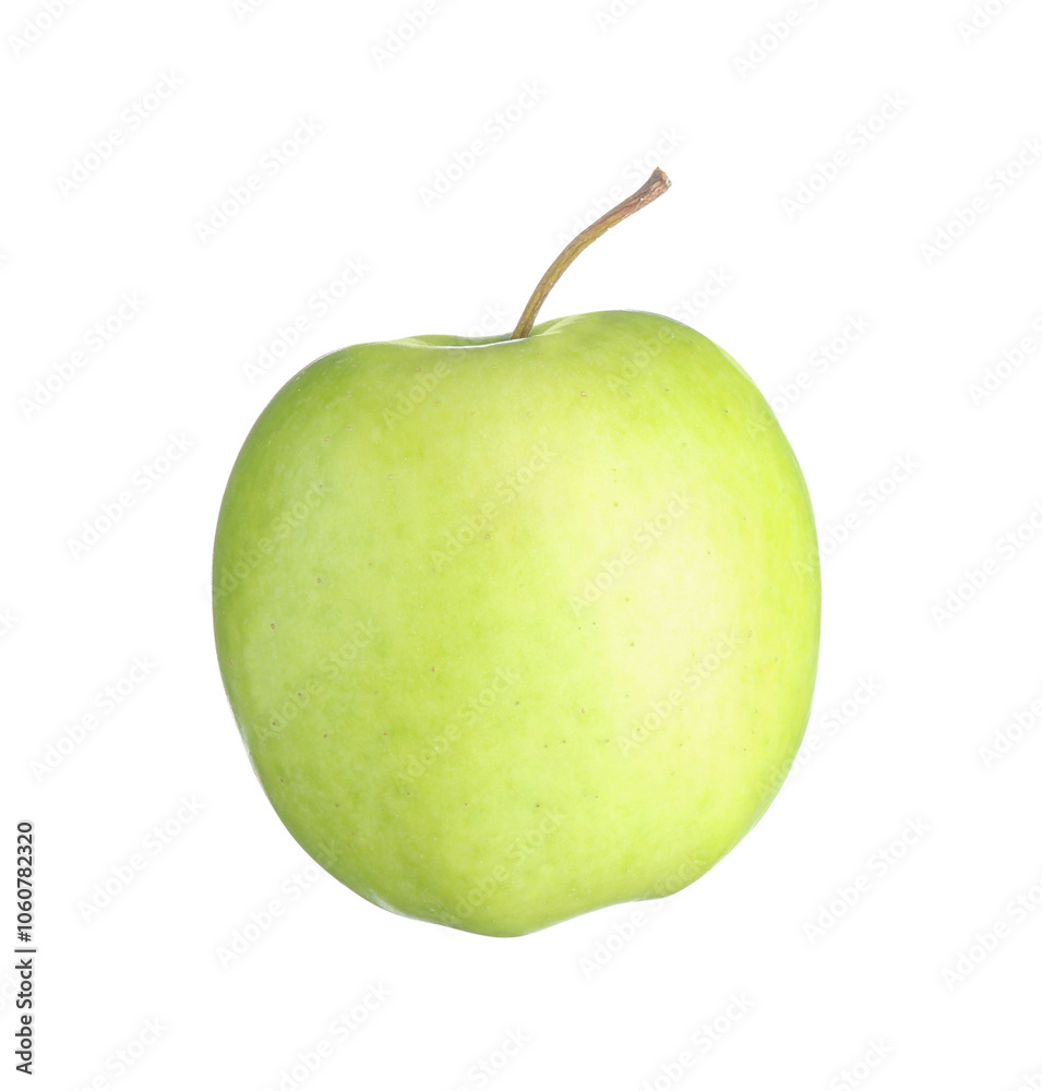 One fresh green apple isolated on white One fresh green apple isolated on white