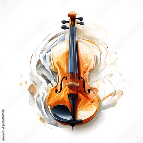 concept painting design object on white background