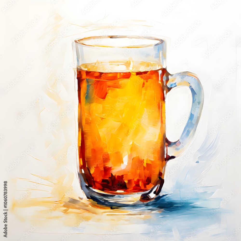 concept painting design object on white background concept painting design object on white background