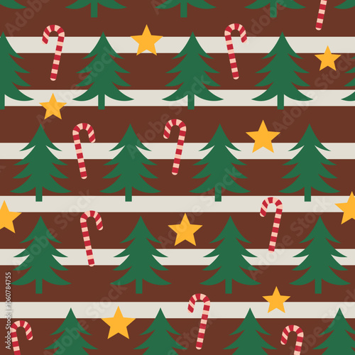 Christmas Pattern Design for Background or Wallpaper