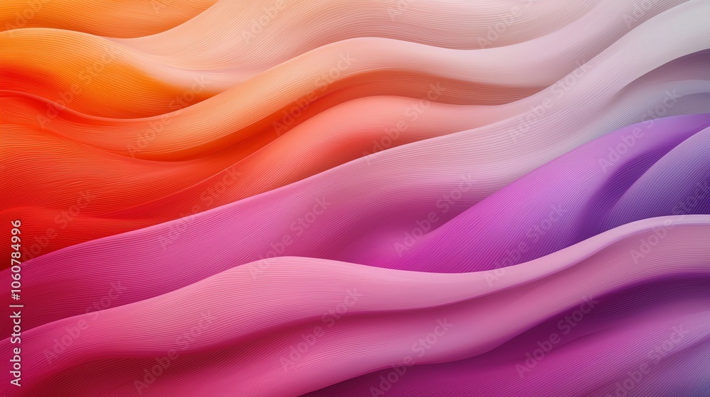 Fototapeta premium A vibrant abstract wave pattern in warm and cool colors, creating a visually stunning flow that evokes movement and depth.