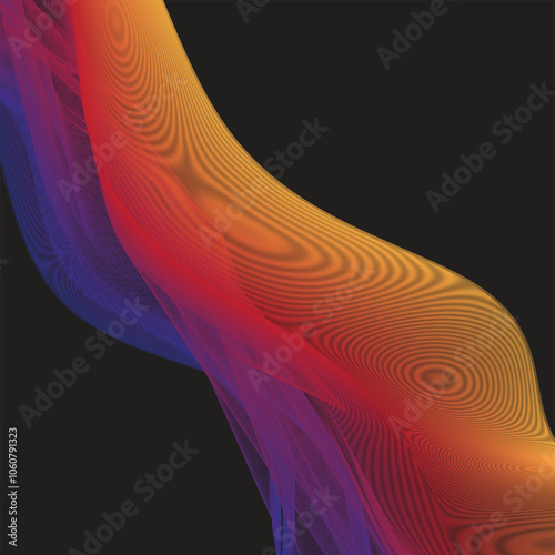 premimum abstract vector background with black background photo