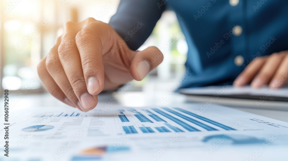 Business Analyst Presenting Predictive Analytics Insights
