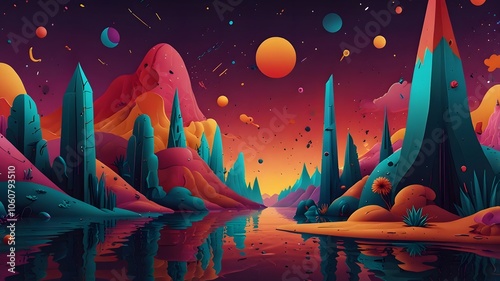 landscape with space