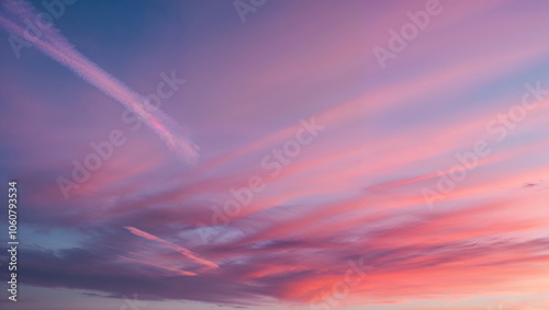 Dreamy pink streaks across the sky create a calming atmosphere.