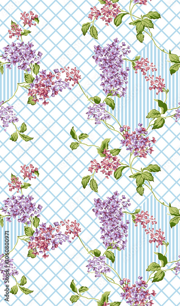 seamless beautiful wallpaper cards all over design floral leaf vintage ornament Victorian ethnic geometric print paisley pattern