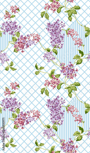 Obraz na płótnie seamless beautiful wallpaper cards all over design floral leaf vintage ornament Victorian ethnic geometric print paisley pattern w salonie