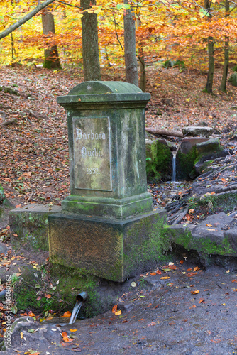 Obraz na płótnie Colorful autumn Landscape in Bohemian Paradise, Czech Republic w salonie