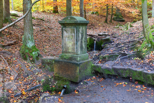Obraz na płótnie Colorful autumn Landscape in Bohemian Paradise, Czech Republic w salonie