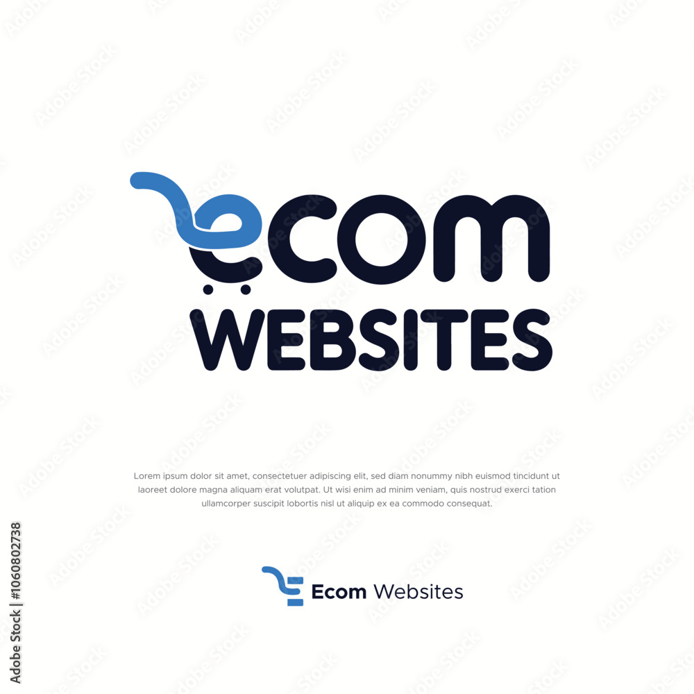 Set of e-commerce logo templates Set of e-commerce logo templates