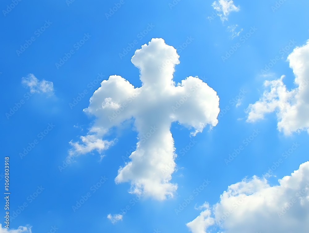 custom made wallpaper toronto digitalChristianity cross shaped cloud illustration